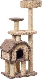 Купить домики для кошек с когтеточкой конура на высоких ножках с доставкой по РФ