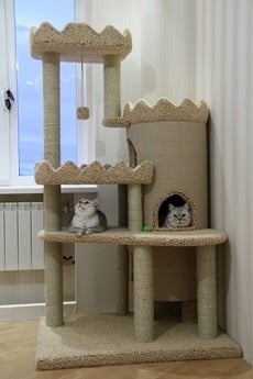 Фото комплекса для кошек «Крепость» от Пушка