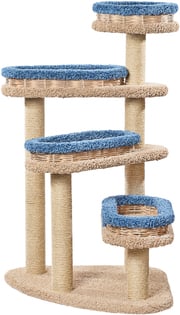 Комплексы для кошек Винтовая лестница с плетёнными лежанками