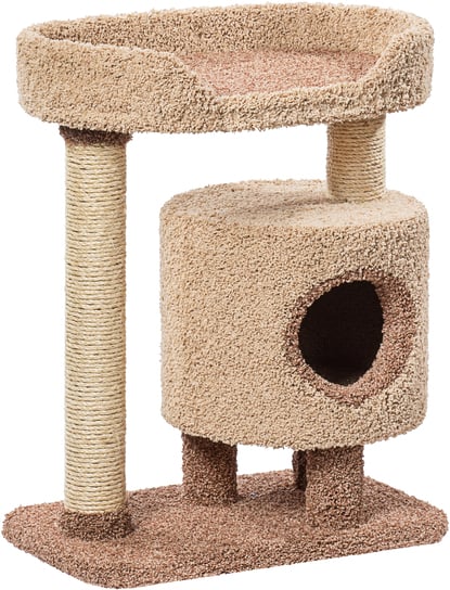 Домик для кошки с когтеточкой, лежаком